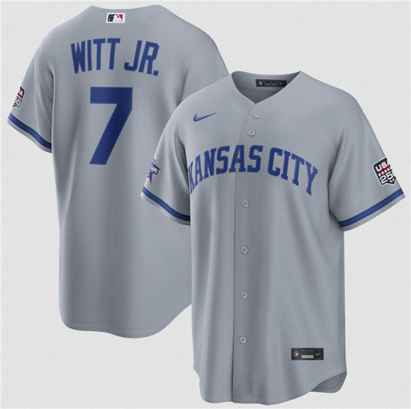 Bobby Witt Jr Kansas City Royals gray All-Star jersey