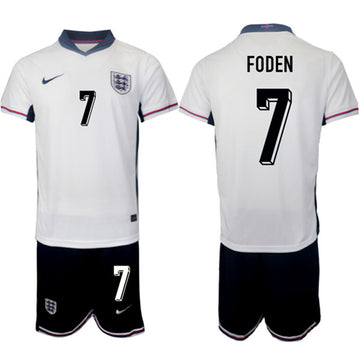 Phil Foden England National Team white Home jersey