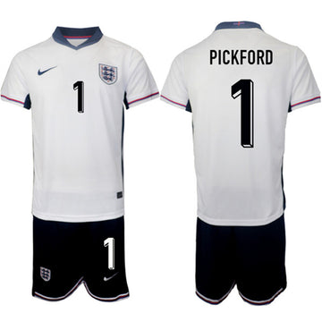 Jordan Pickford England National Team white Home jersey