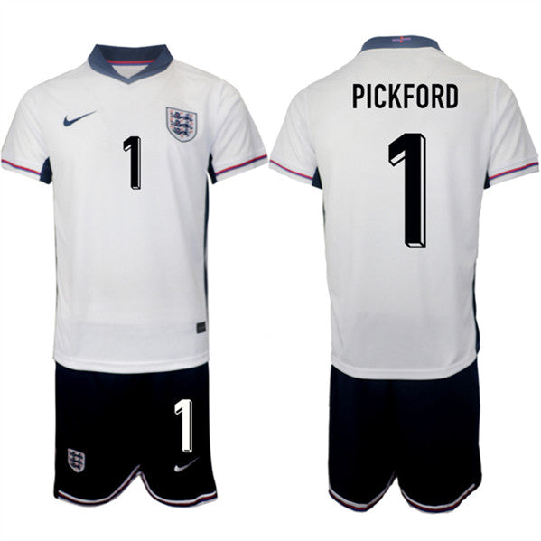 Jordan Pickford England National Team white Home jersey