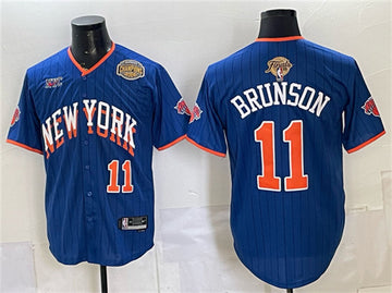 Jalen Brunson New York Knicks royal jersey