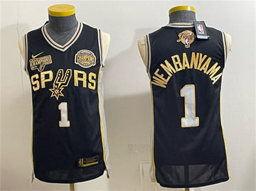 Victor Wembanyama San Antonio Spurs black jersey