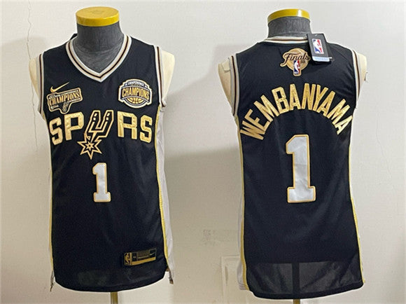 Victor Wembanyama San Antonio Spurs black jersey