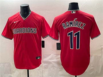 José Ramírez Cleveland Guardians red jersey