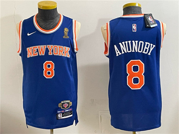 OG Anunoby New York Knicks blue jersey