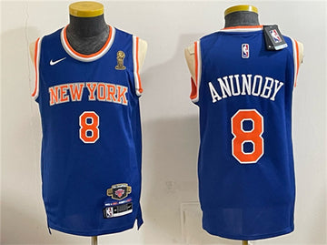 OG Anunoby New York Knicks blue jersey