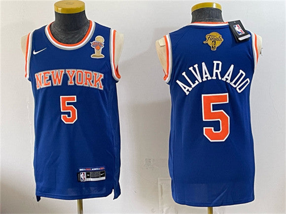 Jose Alvarado New York Knicks blue jersey