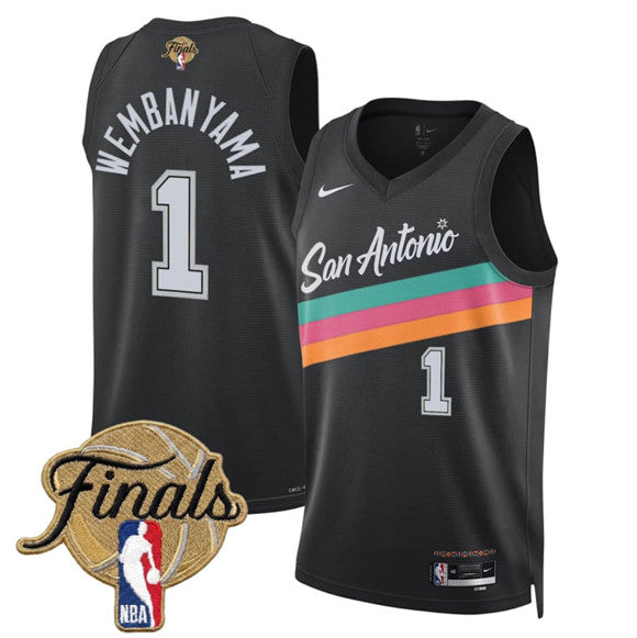 Victor Wembanyama San Antonio Spurs black City Edition jersey