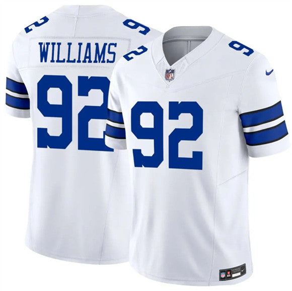 Quinnen Williams Dallas Cowboys white Vapor jersey