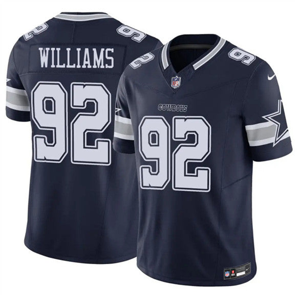 Quinnen Williams Dallas Cowboys navy Vapor jersey