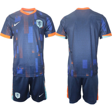 Custom Netherlands National Team navy Away jersey
