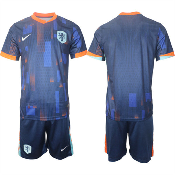 Custom Netherlands National Team navy Away jersey
