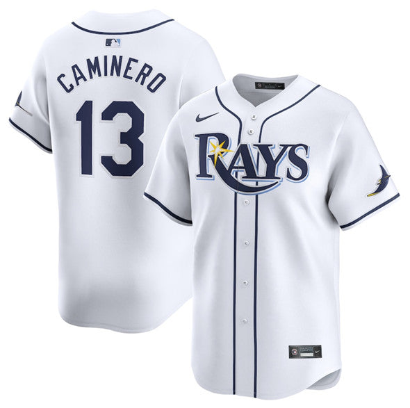 Junior Caminero Tampa Bay Rays white Home jersey