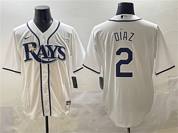 Yandy Diaz Tampa Bay Rays white jersey