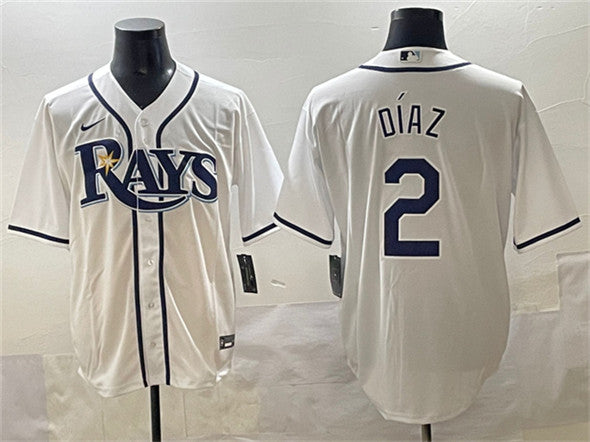 Yandy Diaz Tampa Bay Rays white jersey