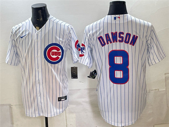 Andre Dawson Chicago Cubs white Home jersey