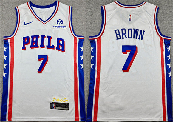 Jaylen Brown Philadelphia 76ers white jersey