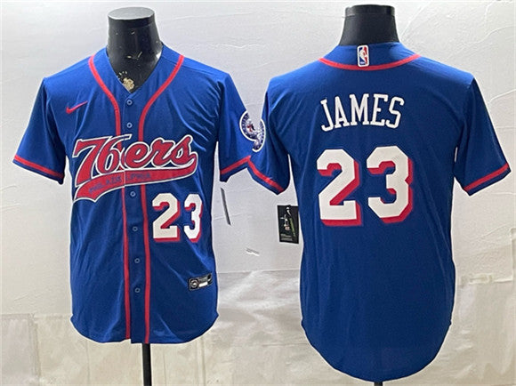 LeBron James Philadelphia 76ers royal jersey