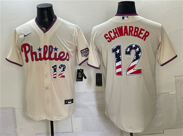 Kyle Schwarber Philadelphia Phillies cream Home jersey