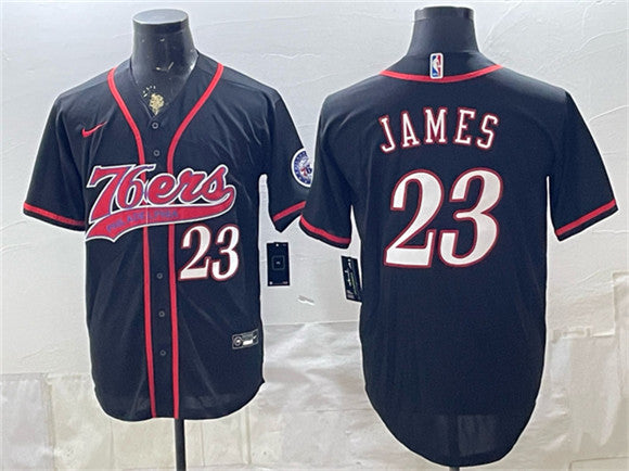 LeBron James Philadelphia 76ers black jersey