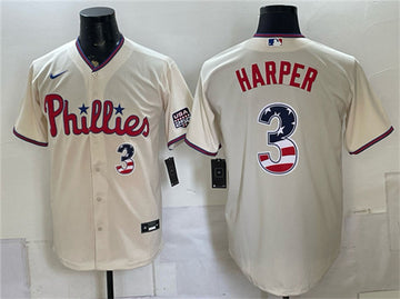 Bryce Harper Philadelphia Phillies cream Home jersey
