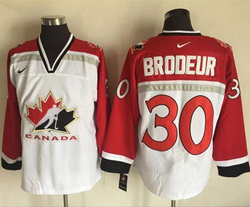 Martin Brodeur Team Canada white-red Throwback jersey