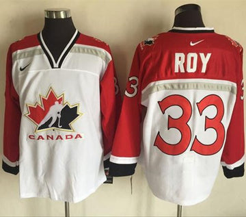 Patrick Roy Team Canada white-red Throwback jersey
