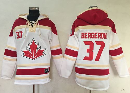 Patrice Bergeron Team Canada white jersey