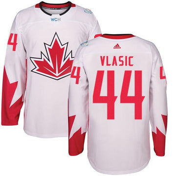 Marc-Edouard Vlasic Team Canada white jersey