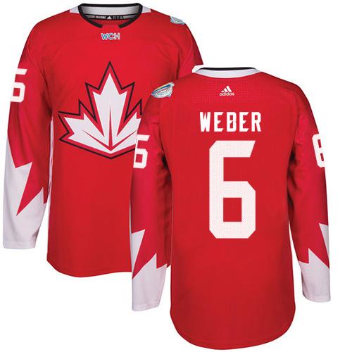 Shea Weber Team Canada red jersey