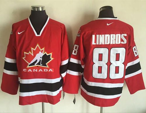 Eric Lindros Team Canada red-black Throwback jersey