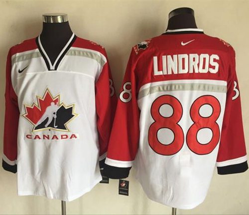 Eric Lindros Team Canada white-red Throwback jersey
