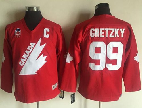 Wayne Gretzky Team Canada red Throwback jersey