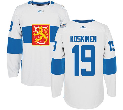 Mikko Koskinen Team Finland white jersey