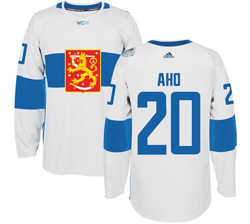 Sebastian Aho Team Finland white jersey