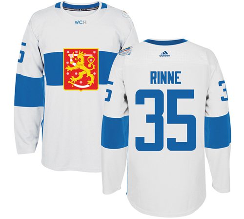 Pekka Rinne Team Finland white jersey