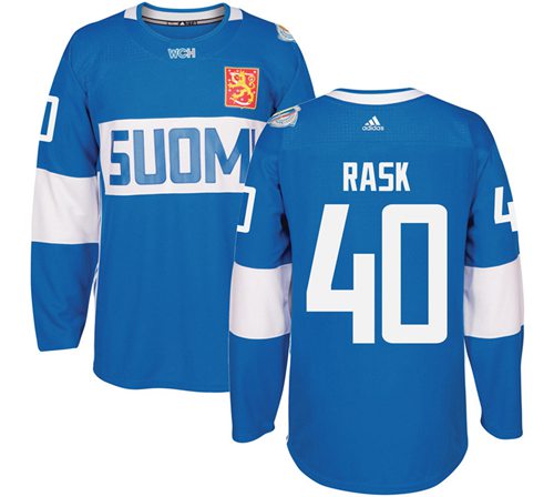 Tuukka Rask Team Finland blue jersey
