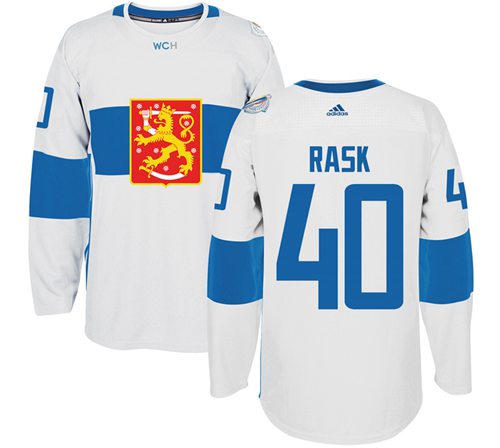 Tuukka Rask Team Finland white jersey