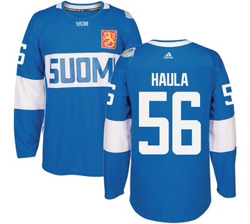Erik Haula Team Finland blue jersey