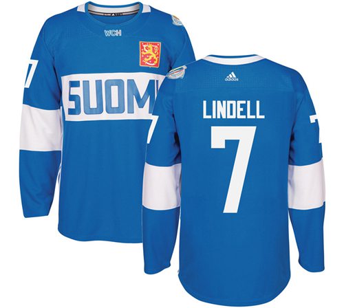 Esa Lindell Team Finland blue jersey