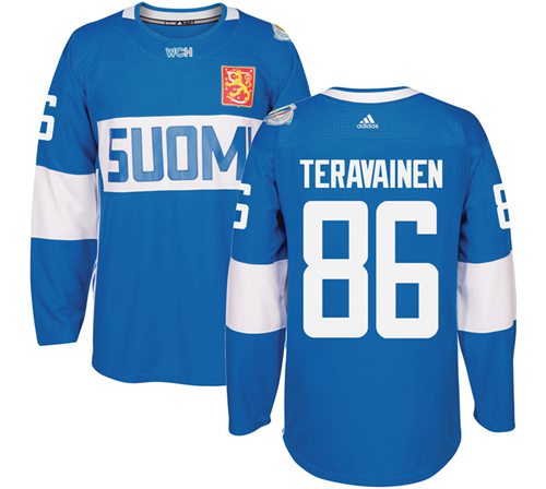 Teuvo Teravainen Team Finland blue jersey