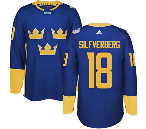 Jakob Silfverberg Team Sweden blue jersey