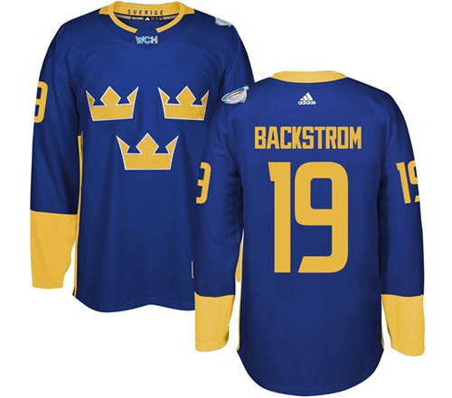 Nicklas Backstrom Team Sweden blue jersey