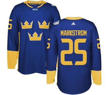 Jacob Markstrom Team Sweden blue jersey
