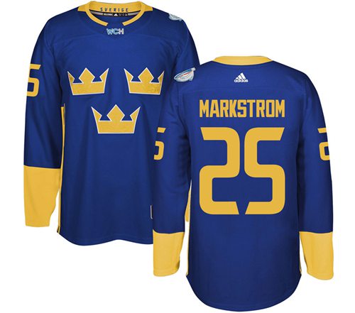 Jacob Markstrom Team Sweden blue jersey