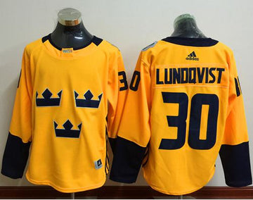 Henrik Lundqvist Team Sweden gold jersey