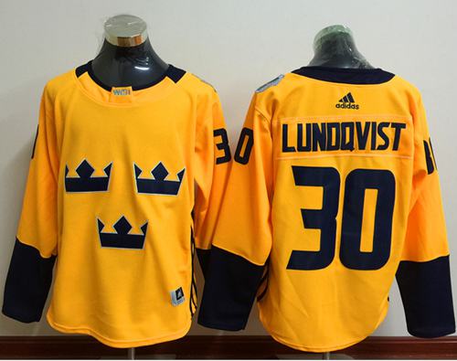 Henrik Lundqvist Team Sweden gold jersey