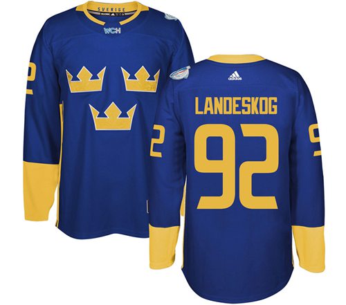 Gabriel Landeskog Team Sweden blue jersey