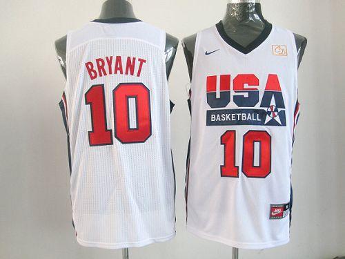 Kobe Bryant USA Basketball white Retro jersey