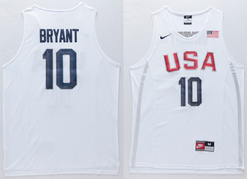 Kobe Bryant USA Basketball white jersey